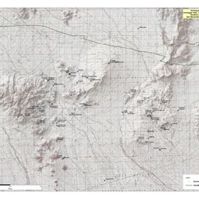 Vintage topographic map